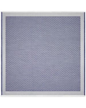 Gucci Chal con flecos y logo - Azul