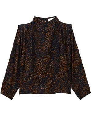 Ba&sh Hope High-Neck Blouse - Black