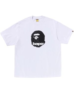 A Bathing Ape Logo-Print T-Shirt - White