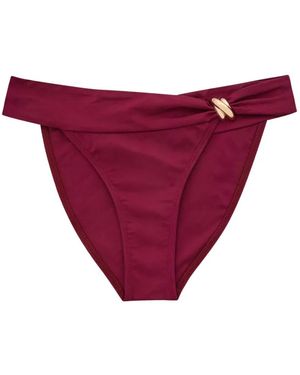 Away That Day Formentera Hardware-Detail Bikini Bottoms - Red