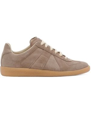 Maison Margiela Replica Suede Trainers - Brown