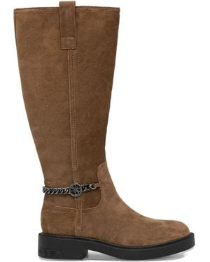Guess Bottines Fyonal 35 Mm À Détail De Chaîne - Marron