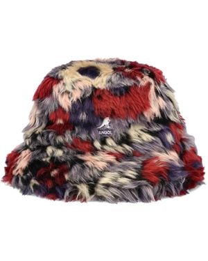 Kangol Camo-Pattern Bucket Hat - Red