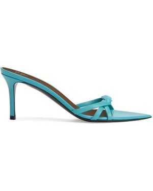 Giuseppe Zanotti Braid Braided Strips Mules - Blue