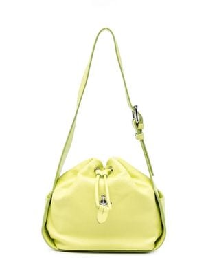 Vivienne Westwood Stacey Orb-Plaque Bucket Bag - Yellow