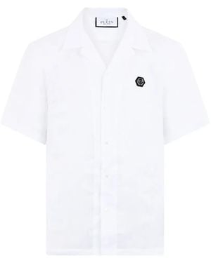 Philipp Plein Logo-Detail Short-Sleeve Shirt - White