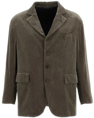 Kaptain Sunshine Corduroy-Texture Single-Breasted Blazer - Multicolour