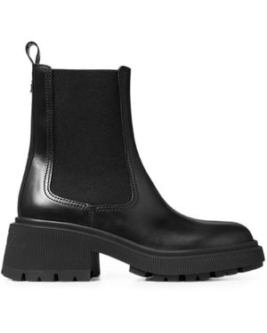 Jimmy Choo Tamia Chelsea Leather Boots - Black