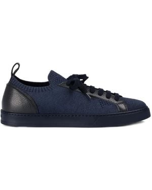 Doucal's Lace-Up Sneakers - Blue