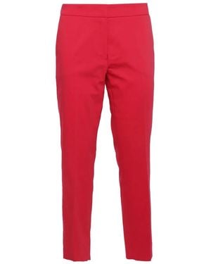 Clips Pressed-Crease Trousers - Red