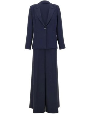 Kaos Single-Breasted Peak-Lapel Suit - Blue