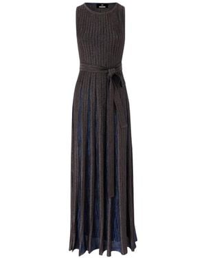 Missoni Metallic-Thread Belted Maxi Dress - White