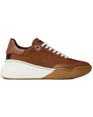 Stella McCartney Loop Panelled Trainers - Brown
