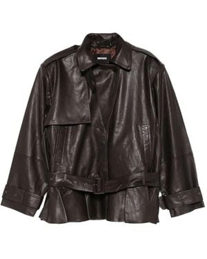 ROTATE BIRGER CHRISTENSEN Leather Jacket - Black