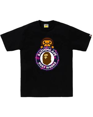 A Bathing Ape Busy Works Milo T-Shirt - Black