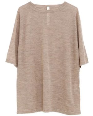 Lauren Manoogian T-Shirt À Col Rond - Natural