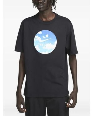 Nike Graphic-Print T-Shirt - Blue