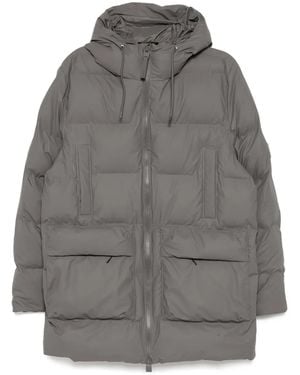 Rains Logo-Patch Jacket - Grey