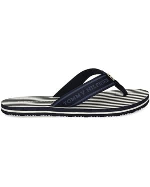 Tommy Hilfiger ストライプ サンダル - ブルー