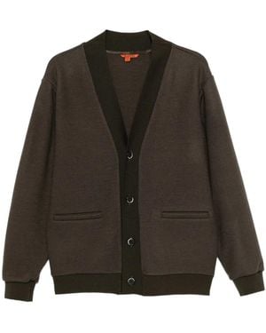 Barena ボタン Vネックカーディガン - グリーン