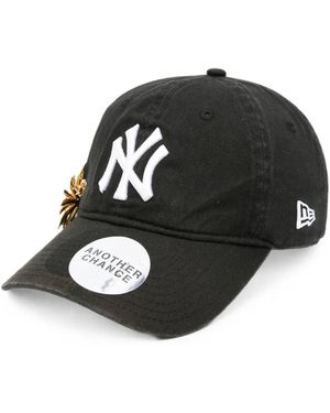 ANOTHER CHANCE Embellished Logo-Embroidered Baseball Cap - Black