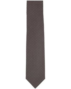 Barba Napoli Polka-Dot Tie - Brown