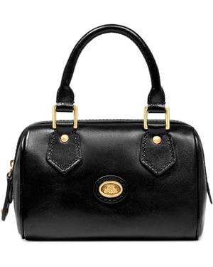 The Bridge Boston Leather Tote Bag - Black