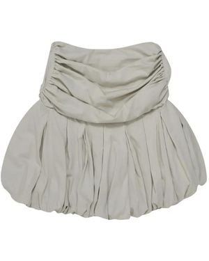Renaissance Renaissance Qajar J Ruched Mini Skirt - Gray