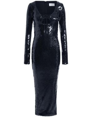 16Arlington Solaria Sequinned Midi Dress - Blue