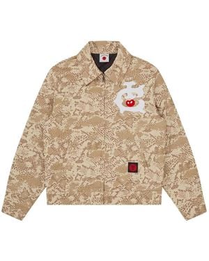 ICECREAM Hemdjacke mit Camouflage-Print - Natur