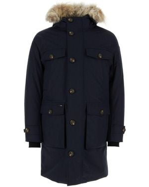 Nobis Hooded Parka Coat - Blue