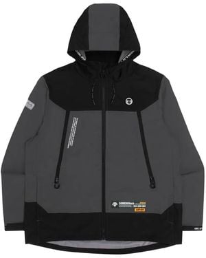 Aape By A Bathing Ape Hooded Utility Jacket - Black