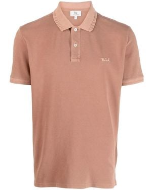 Woolrich Embrodiered-Logo Short-Sleeved Polo Shirt - Orange