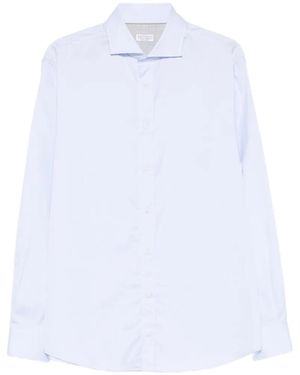 Brunello Cucinelli Long-Sleeve Shirt - White