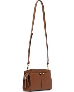 BOSS Leather Cross Body Bag - White