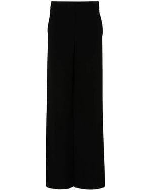 Giorgio Armani Silk Satin Trousers - Black