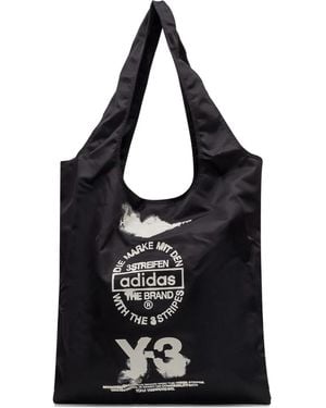 Y-3 Shopper Met Logoprint - Zwart