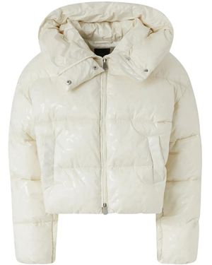 Pinko Hooded Puffer Jacket - White