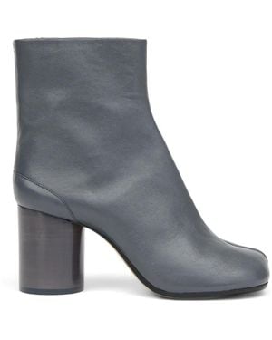 Maison Margiela Bottines En Cuir À Bout Tabi 80 Mm - Grey