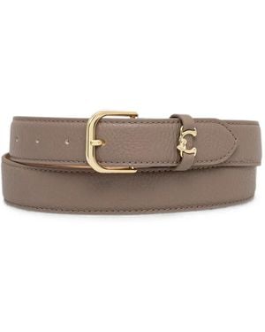 Coccinelle Grained Leather Belt - Brown