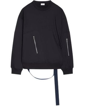 Dries Van Noten ジップポケット スウェットシャツ - ブルー
