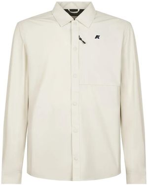 K-Way Veste Boutonnée À Logo - White