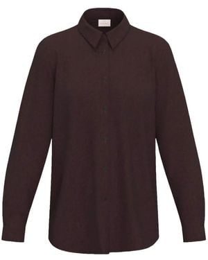 Marella Long-Sleeve Button-Down Shirt - Purple