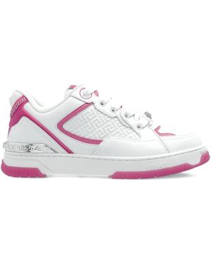 Versace Leather Trainers - White