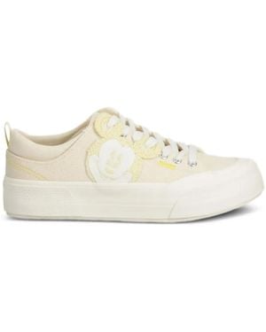 Desigual X Mickey Mouse Baskets À Plateforme - Blanc