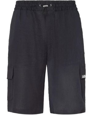 Philipp Plein Coolkid Cargo Shorts - Blue