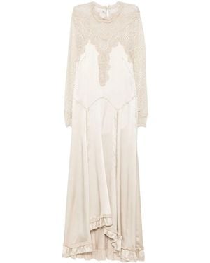 Isabel Marant Dolores Kleid mit Rüschen - Weiß