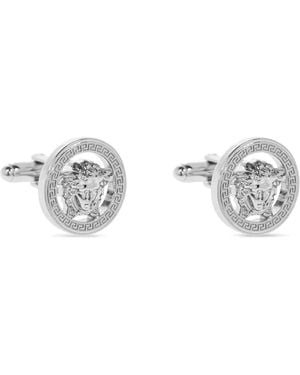 Versace Medusa Head Round-Shape Cufflinks - Metallic