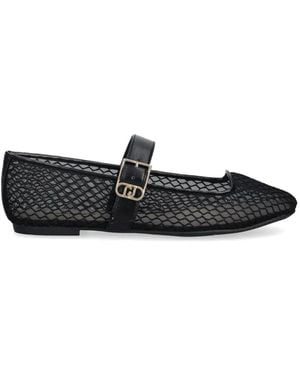 Liu Jo Mesh Ballet Flats - White