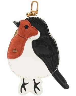 Vivienne Westwood Robin Frame Clasp-Fastening Coin Purse - White